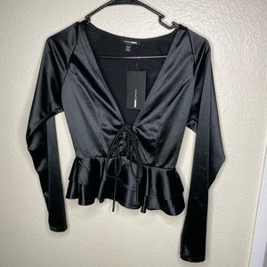 Long sleeve black top